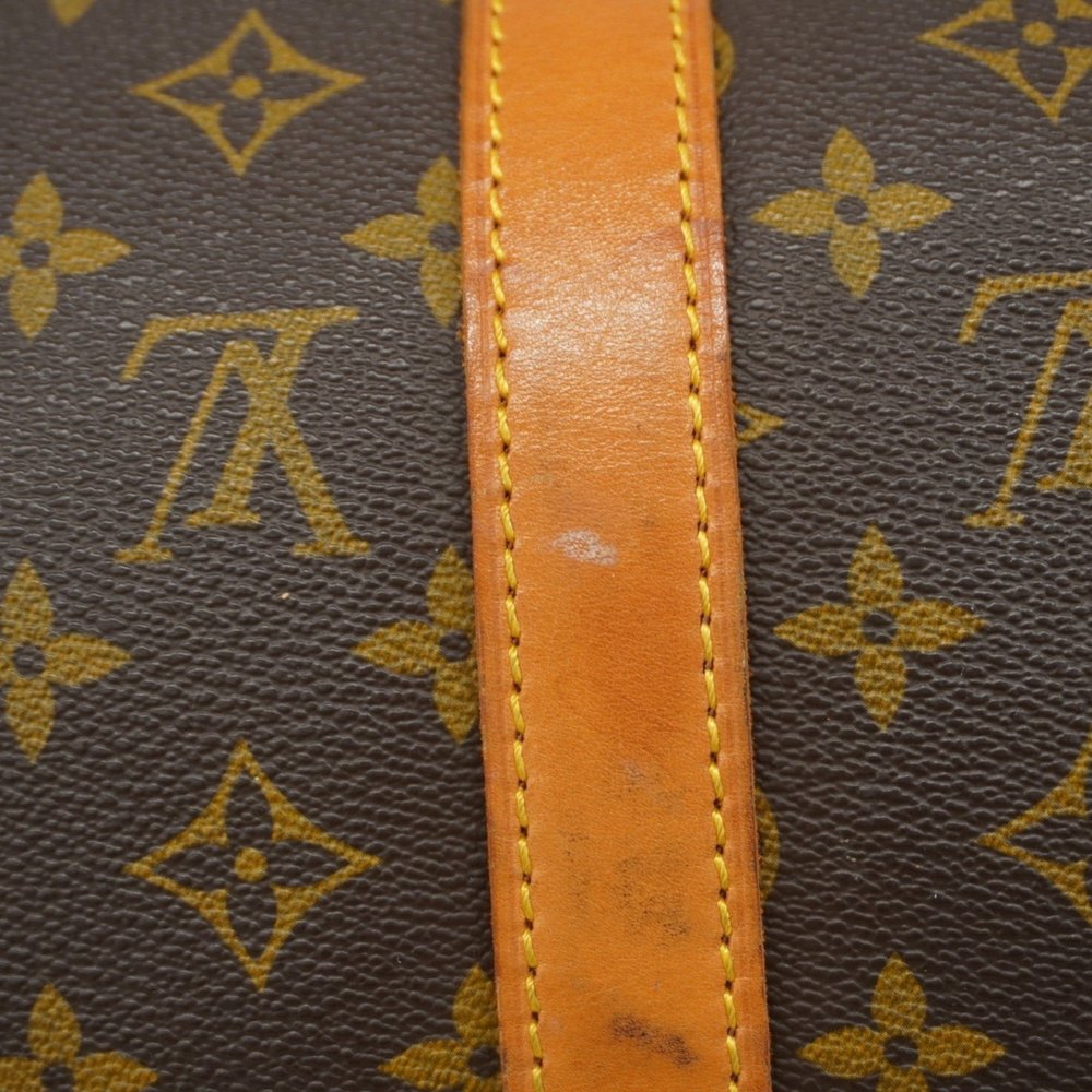 Louis Vuitton Boston Bag Monogram Sax Pool 45 M41624 Brown Men's Women's - Picture 7 of 14